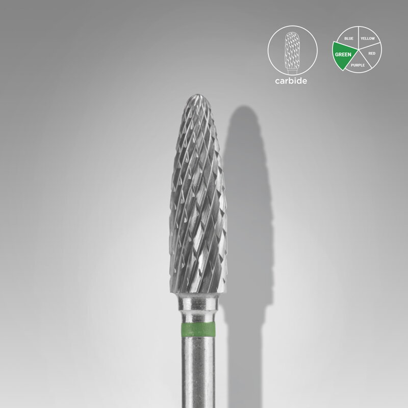 Staleks Karbidový brúsny nástavec -corn green FT90G040/14